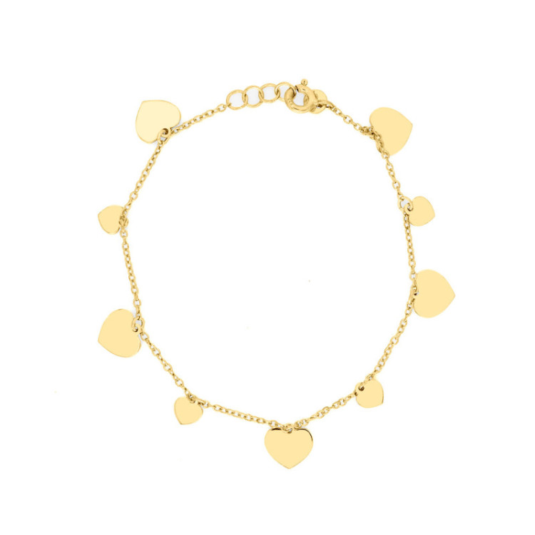 BRACCIALE IN ORO CUORI