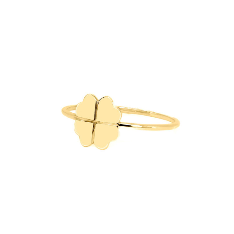 ANELLO IN ORO QUADRIFOGLIO