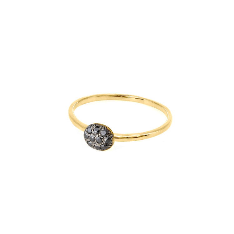 ANELLO IN ORO OVALE IN BRILLANTI