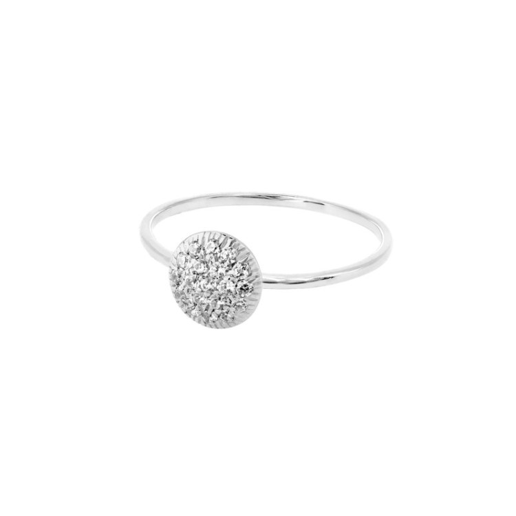 ANELLO IN ORO TONDO IN BRILLANTI