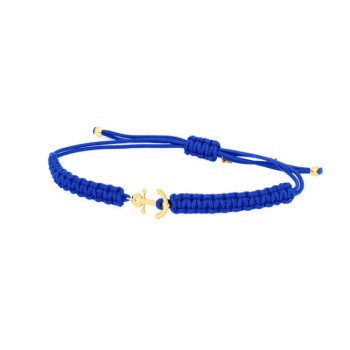BRACCIALE CORDINO ANCORA IN ORO