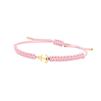 BRACCIALE CORDINO ANCORA IN ORO
