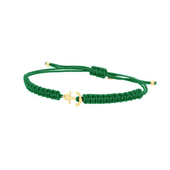 BRACCIALE CORDINO ANCORA IN ORO