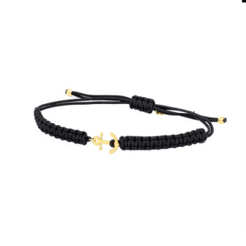 BRACCIALE CORDINO ANCORA IN ORO