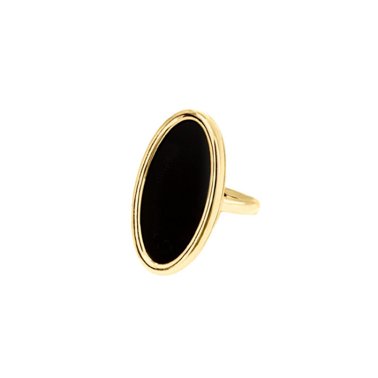 ANELLO IN ORO OVALE IN PIETRA DURA