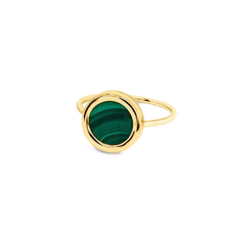 ANELLO IN ORO TONDO IN PIETRA DURA