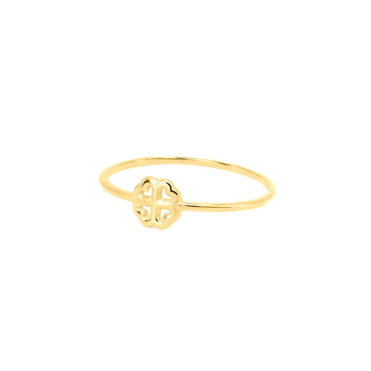 ANELLO IN ORO QUADRIFOGLIO