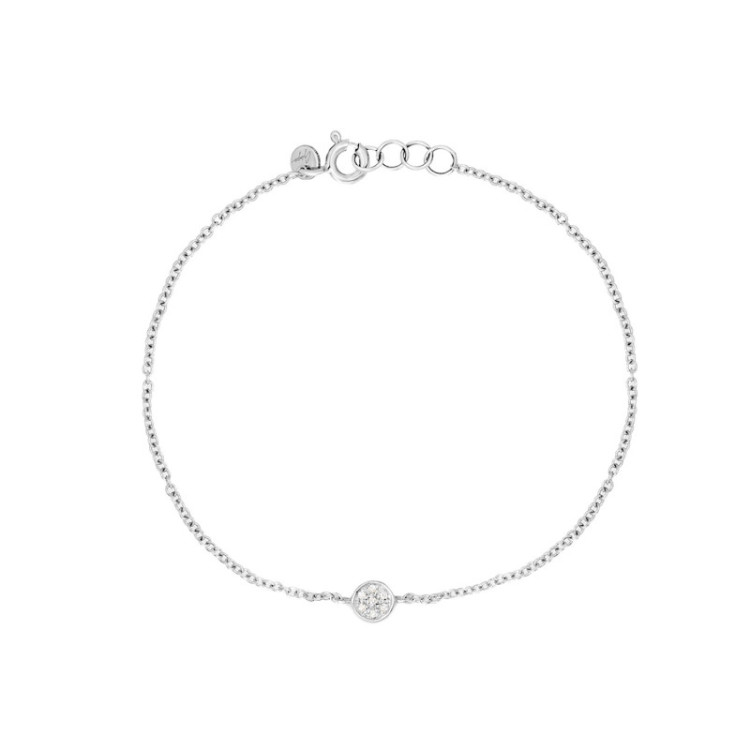 BRACCIALE IN ORO TONDO IN BRILLANTI