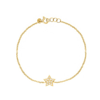 BRACCIALE IN ORO STELLA IN BRILLANTI