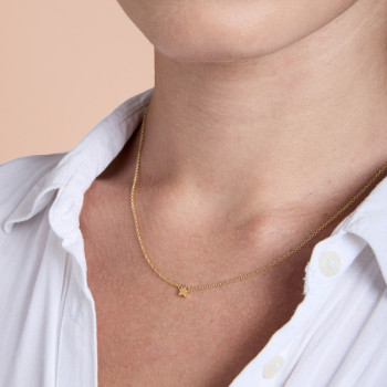 GIROCOLLO IN ORO STELLA IN BRILLANTI