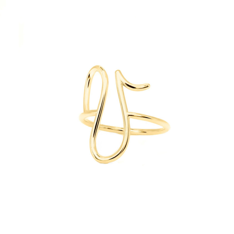 ANELLO IN ORO LETTERA
