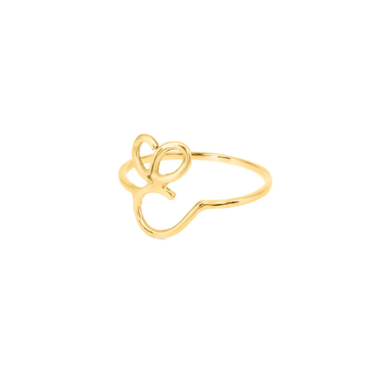 ANELLO IN ORO LETTERA ANELLO IN ORO LETTERA