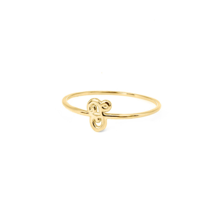 ANELLO IN ORO LETTERA