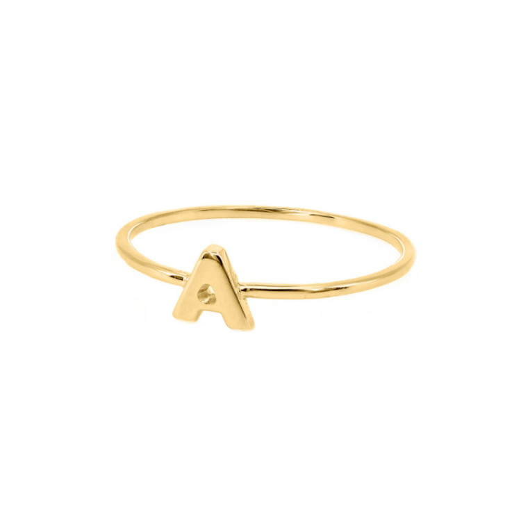 ANELLO IN ORO CON LETTERE
