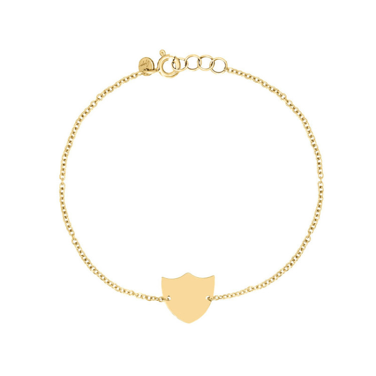 BRACCIALE IN ORO SCUDO INCISO BRACCIALE IN ORO SCUDO INCISO
