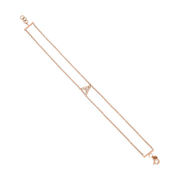 BRACCIALE IN ORO LETTERE IN BRILLANTI