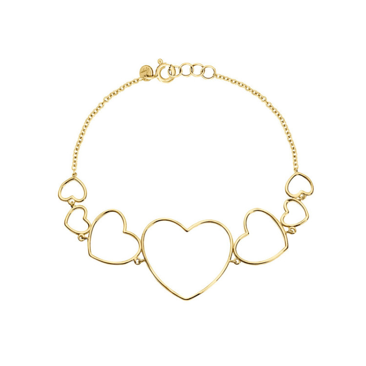 BRACCIALE IN ORO CUORI