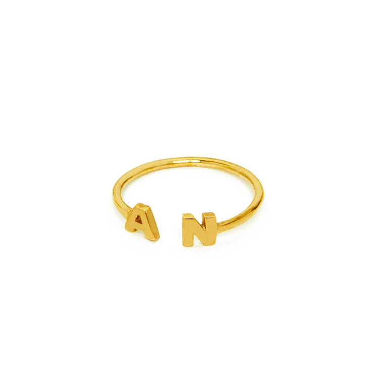 ANELLO IN ORO CON INIZIALI