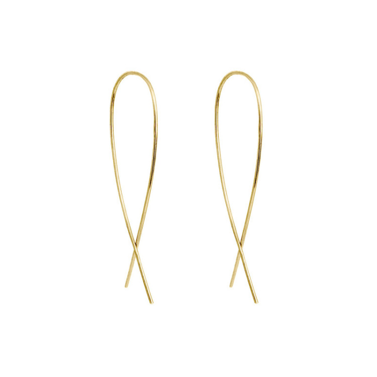 ORECCHINI IN ORO INCROCIO