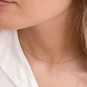 GIROCOLLO IN ORO BRILLANTE FORATO