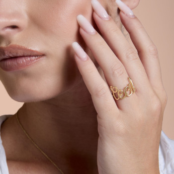 ANELLO IN ORO LETTERE