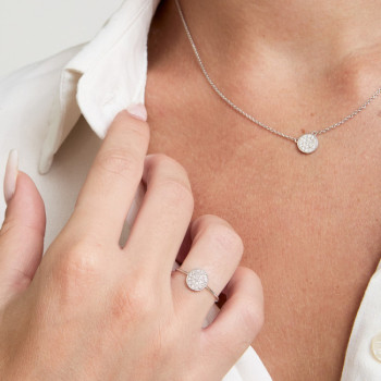 ANELLO IN ORO TONDO IN BRILLANTI