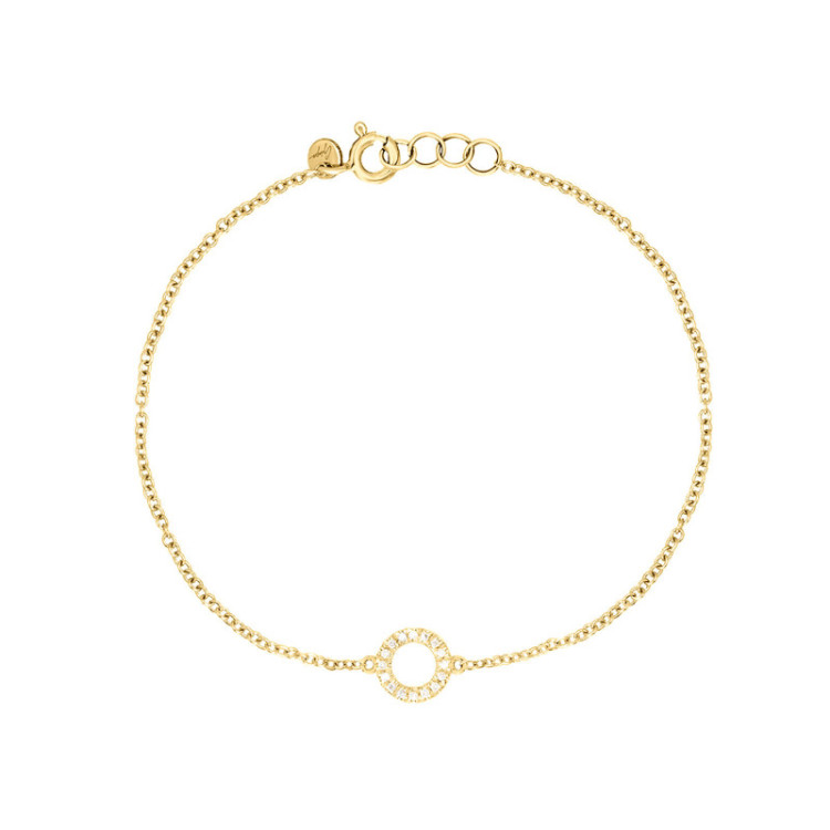 BRACCIALE IN ORO CERCHIO IN BRILLANTI