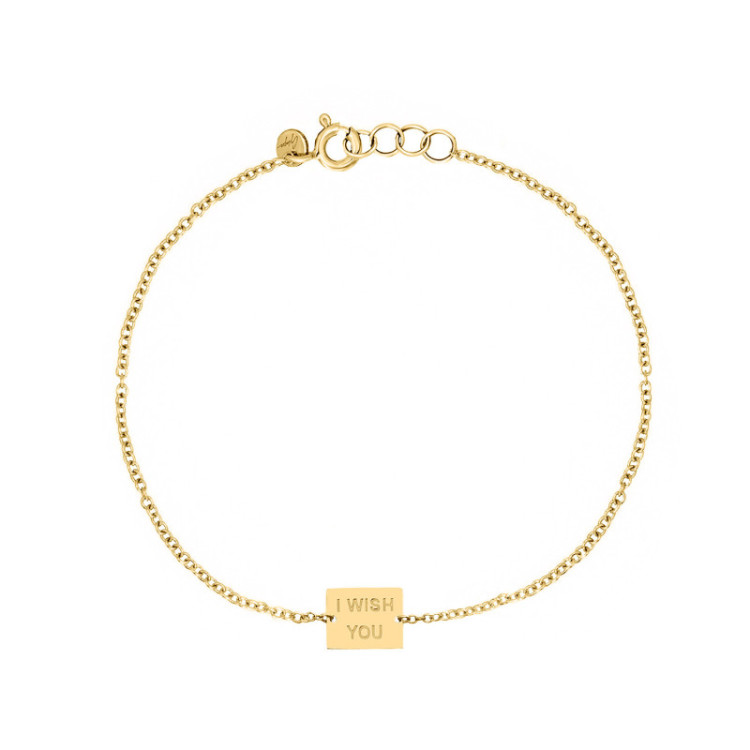 BRACCIALE IN ORO RETTANGOLO INCISO