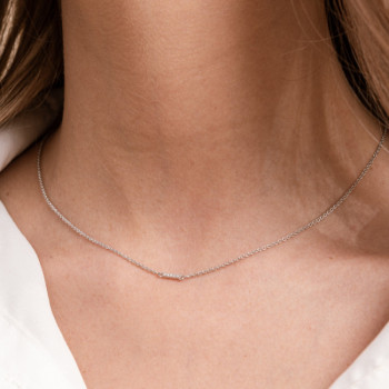 GIROCOLLO IN ORO BARRETTA IN BRILLANTI