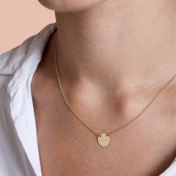 GIROCOLLO IN ORO TONDO INCISO