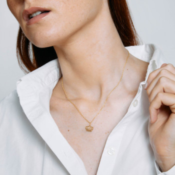 GIROCOLLO IN ORO CORONA