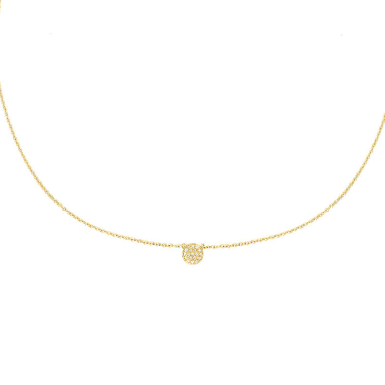 GIROCOLLO IN ORO TONDO IN BRILLANTI