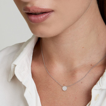 GIROCOLLO IN ORO TONDO IN BRILLANTI