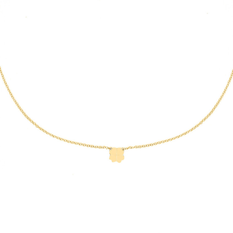 GIROCOLLO IN ORO QUADRIFOGLIO