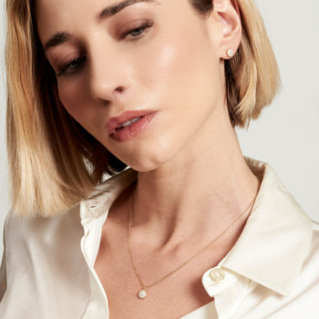 ORECCHINI IN ORO TONDO IN BRILLANTI