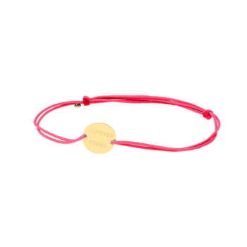 BRACCIALE TONDO IN ORO INCISO SU CORDINO