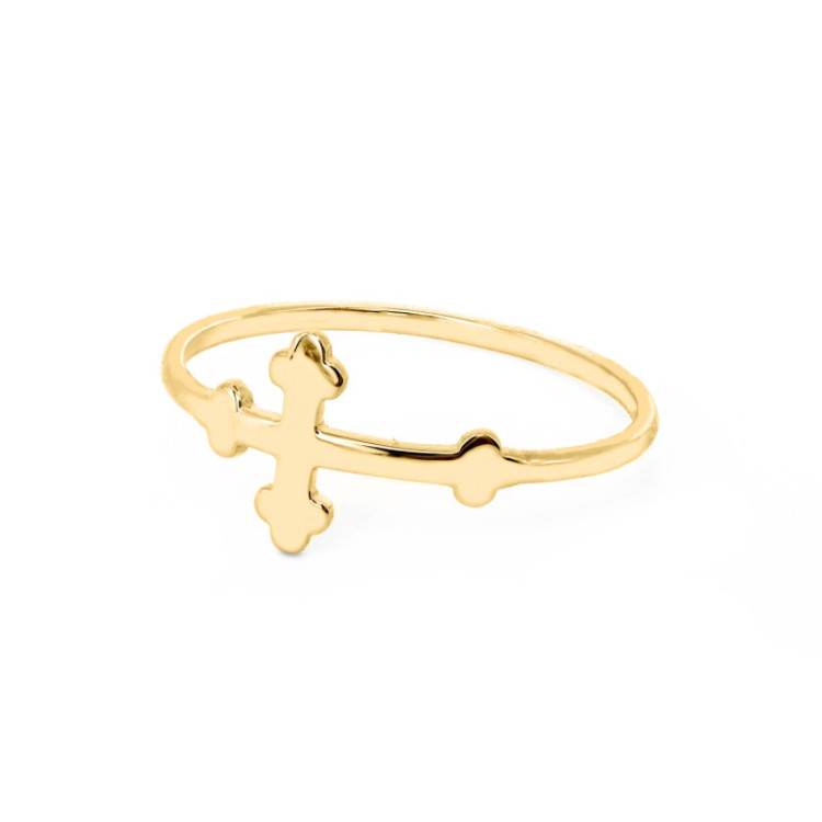 ANELLO IN ORO 9KT CROCE ANELLO IN ORO 9KT CROCE