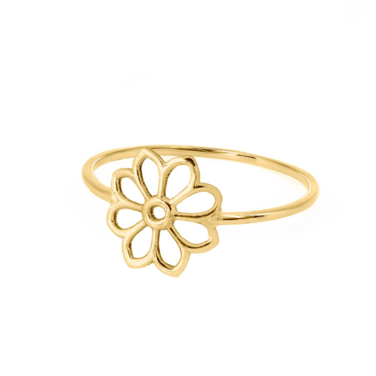 ANELLO IN ORO 9KT FIORE ANELLO IN ORO 9KT FIORE