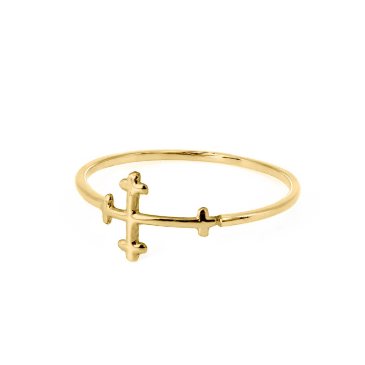 ANELLO IN ORO 9KT CROCE ANELLO IN ORO 9KT CROCE