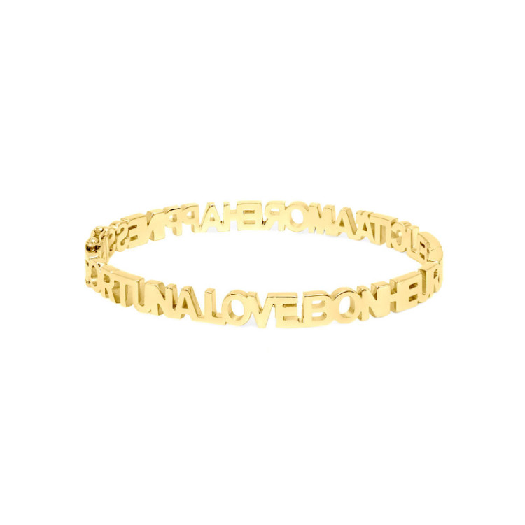 MANCHETTE IN ORO CON LETTERE