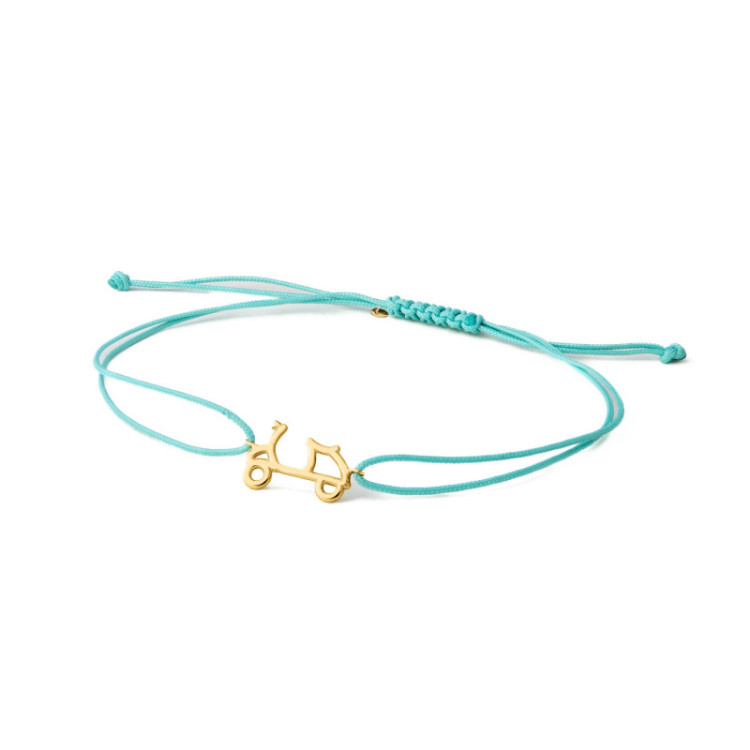 BRACCIALE CORDINO VESPA IN ORO 9KT BRACCIALE CORDINO VESPA IN ORO 9KT