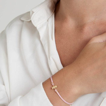 BRACCIALE CORDINO BIMBA IN ORO 9KT