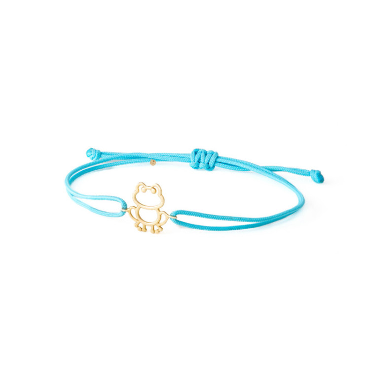 BRACCIALE CORDINO RANA IN ORO 9KT BRACCIALE CORDINO RANA IN ORO 9KT