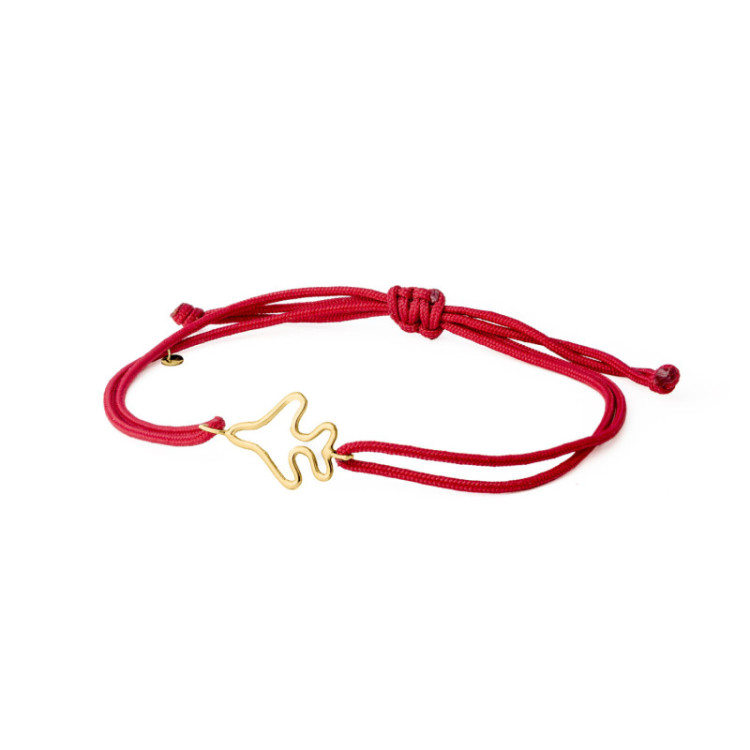 BRACCIALE CORDINO AEREO IN ORO 9KT BRACCIALE CORDINO AEREO IN ORO 9KT
