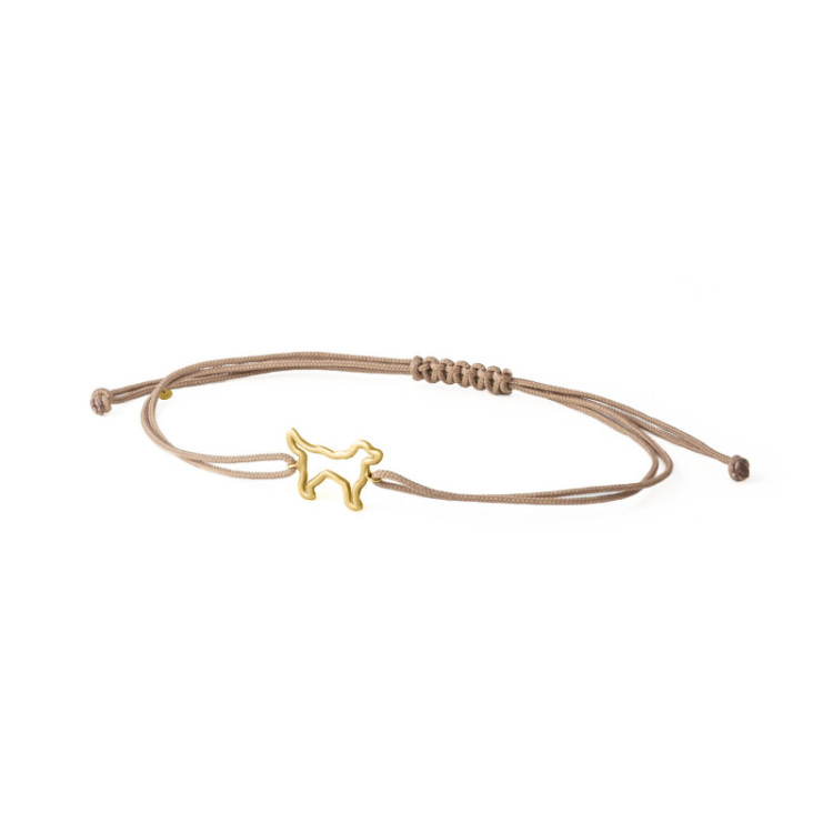 BRACCIALE CORDINO CANE IN ORO 9KT BRACCIALE CORDINO CANE IN ORO 9KT