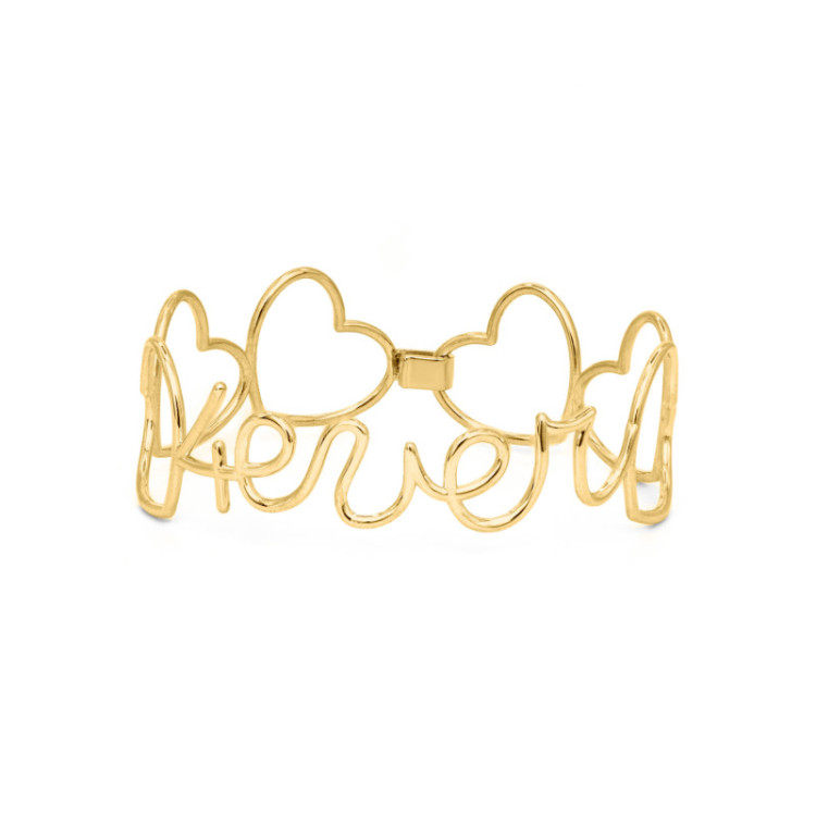 MANCHETTE IN ORO 9KT LETTERE MANCHETTE IN ORO 9KT LETTERE