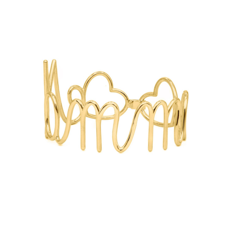 MANCHETTE IN ORO 9KT LETTERE MANCHETTE IN ORO 9KT LETTERE
