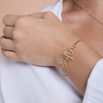 MANCHETTE IN ORO 9KT LETTERE