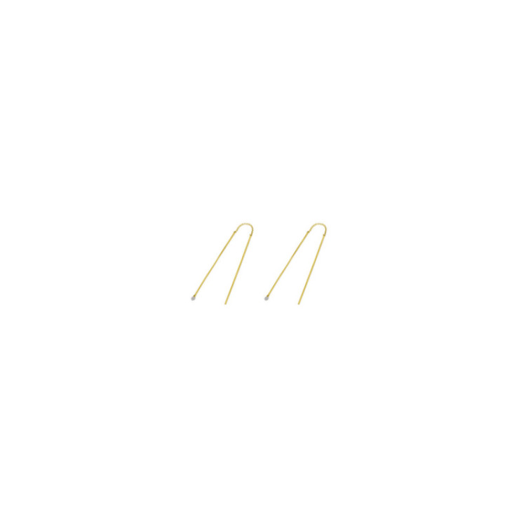 ORECCHINI IN ORO 9KT CON BACCHETTE E BRILLANTI ORECCHINI IN ORO 9KT CON BACCHETTE E BRILLANTI
