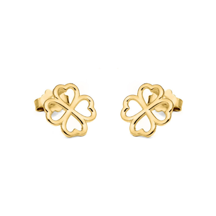 ORECCHINI IN ORO 9KT QUADRIFOGLIO ORECCHINI IN ORO 9KT QUADRIFOGLIO